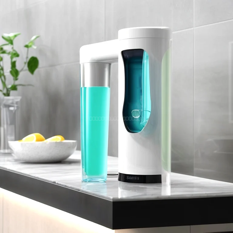 User filling a smart HydroQuill dispenser